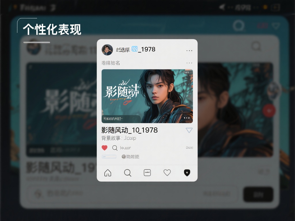 个性化表现：你也可以选择根据自己的名字、背景故事设