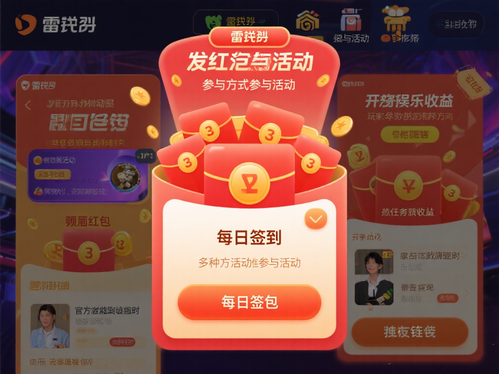 第三步：多种方式参与活动
雷竞技的发红包活动参与